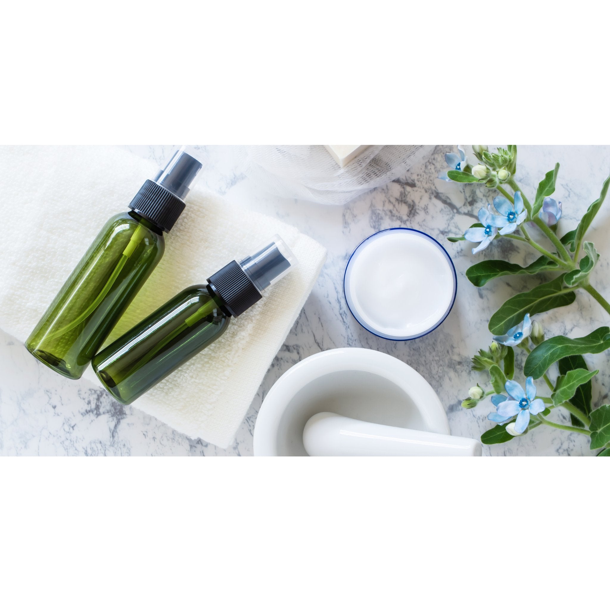 Face Care for All - Celtic Clan Soapery LLC Green Spray bottle pistol and mortar