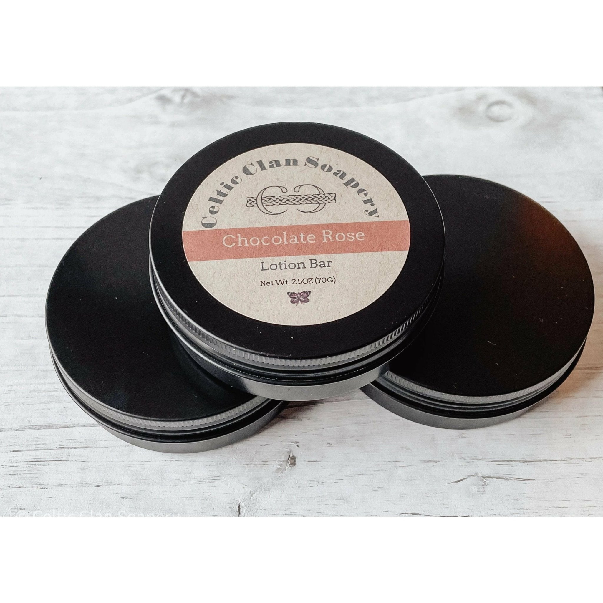 Argan Oil Solid Lotion Bars | Fragranced or Unscented | Sustainable Zero Waste | Refillable Tins - Celtic Clan Soapery LLC