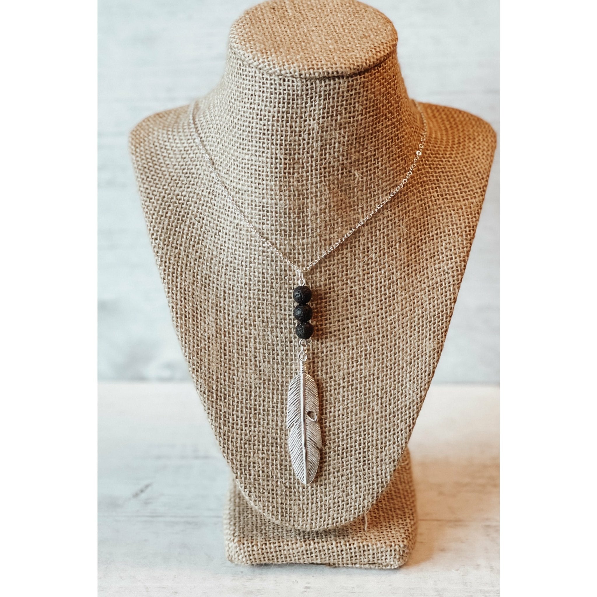 Aromatherapy Lava Stone Diffuser Necklace - Celtic Clan Soapery LLC