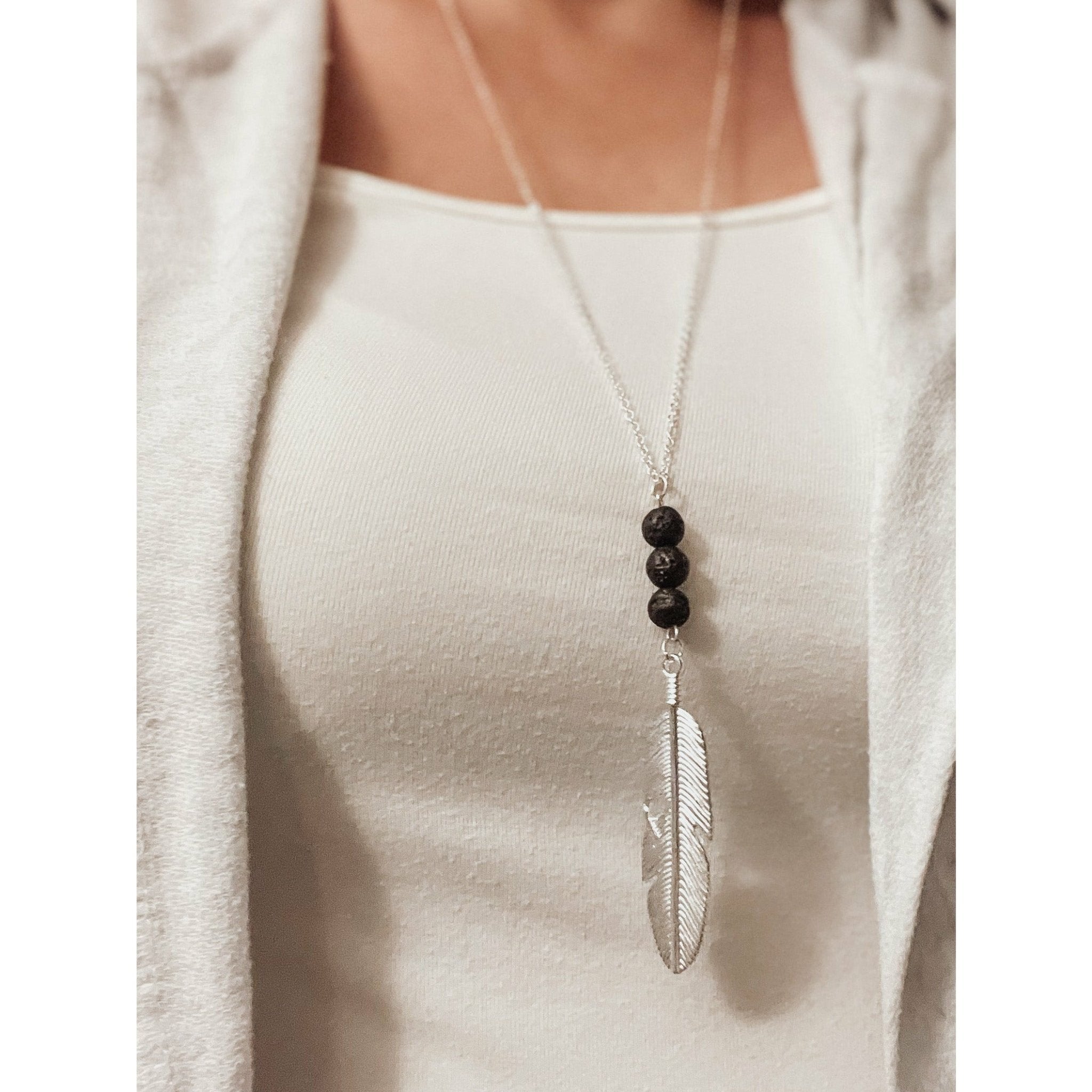 Aromatherapy Lava Stone Diffuser Necklace - Celtic Clan Soapery LLC