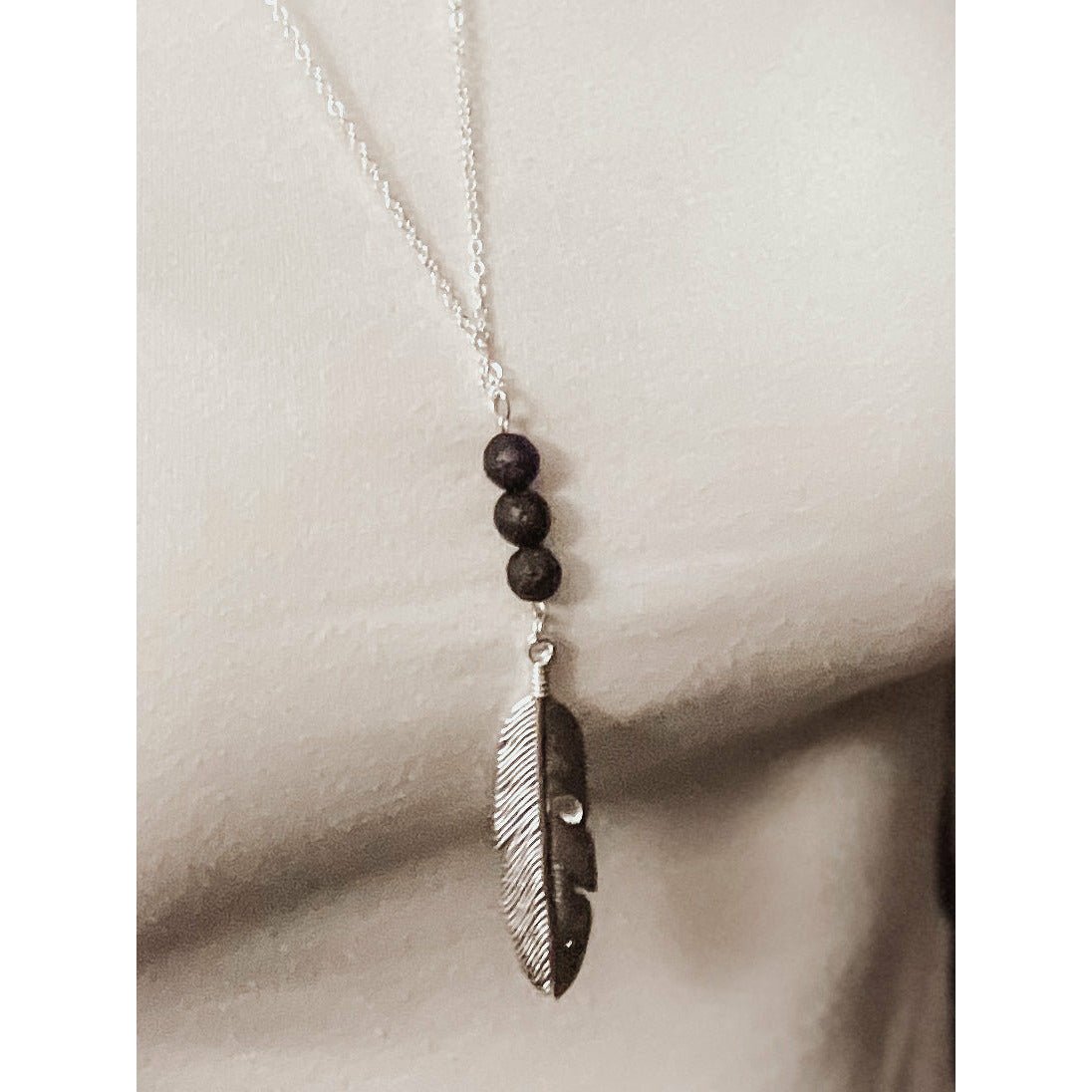 Aromatherapy Lava Stone Diffuser Necklace - Celtic Clan Soapery LLC