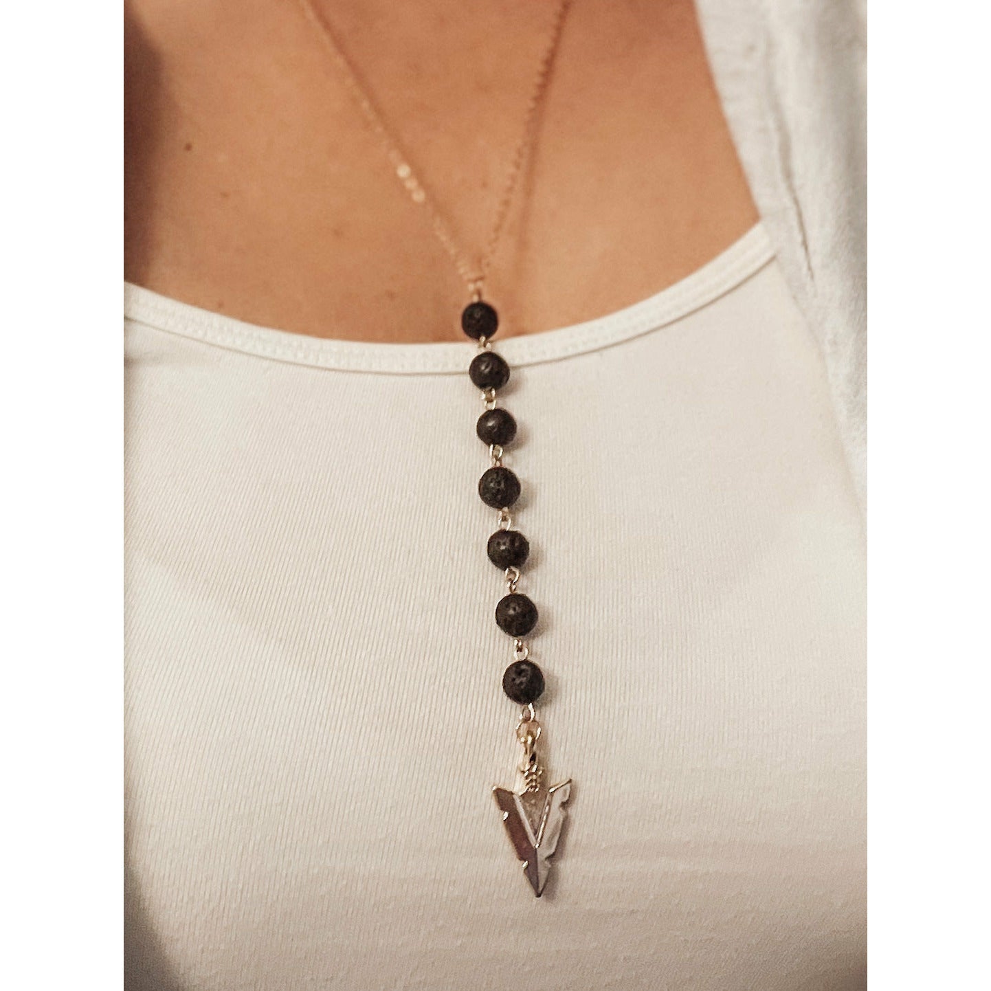 Aromatherapy Lava Stone Diffuser Necklace - Celtic Clan Soapery LLC