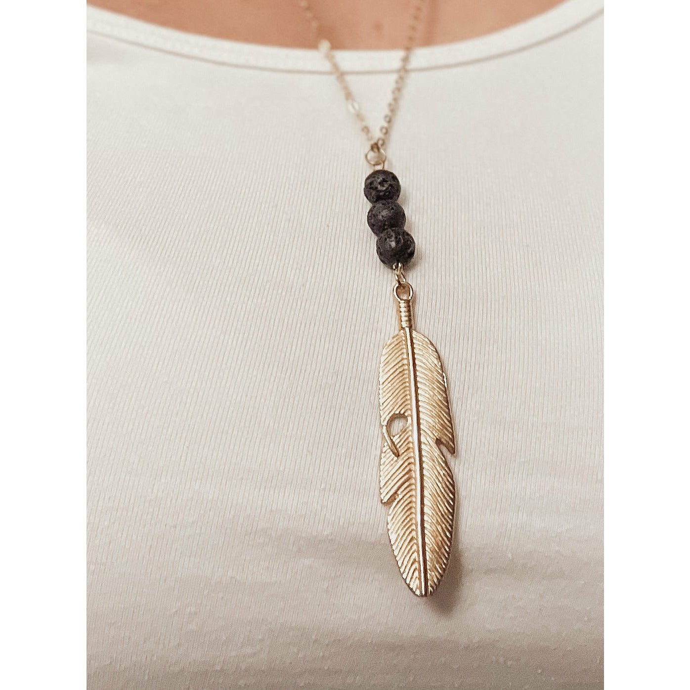 Aromatherapy Lava Stone Diffuser Necklace - Celtic Clan Soapery LLC