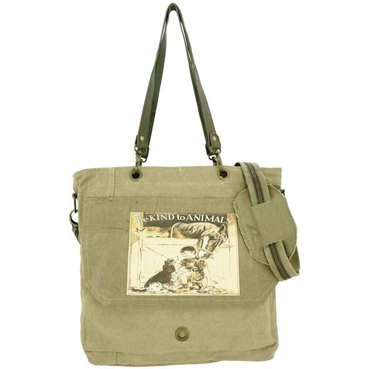 Be Kind to Animals Crossbody/Messenger Bag | Veteran Support - Celtic Clan Soapery LLC