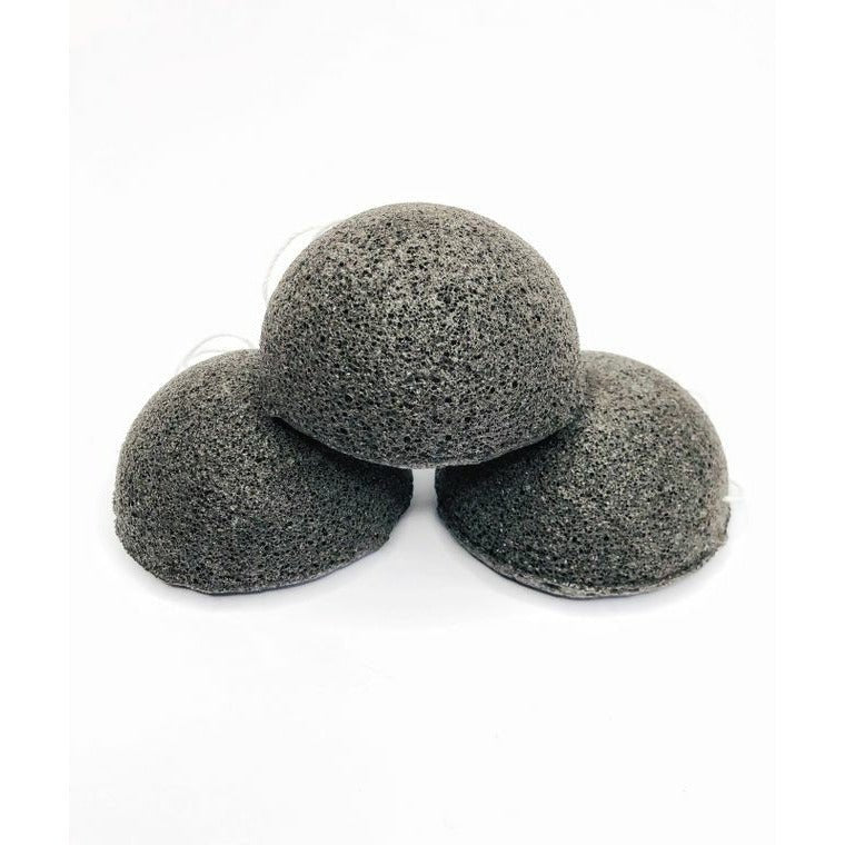 Konjac Sponge Biodegradable - Charcoal | Eco Friendly Gift | Zero Waste | Vegan - Celtic Clan Soapery LLC