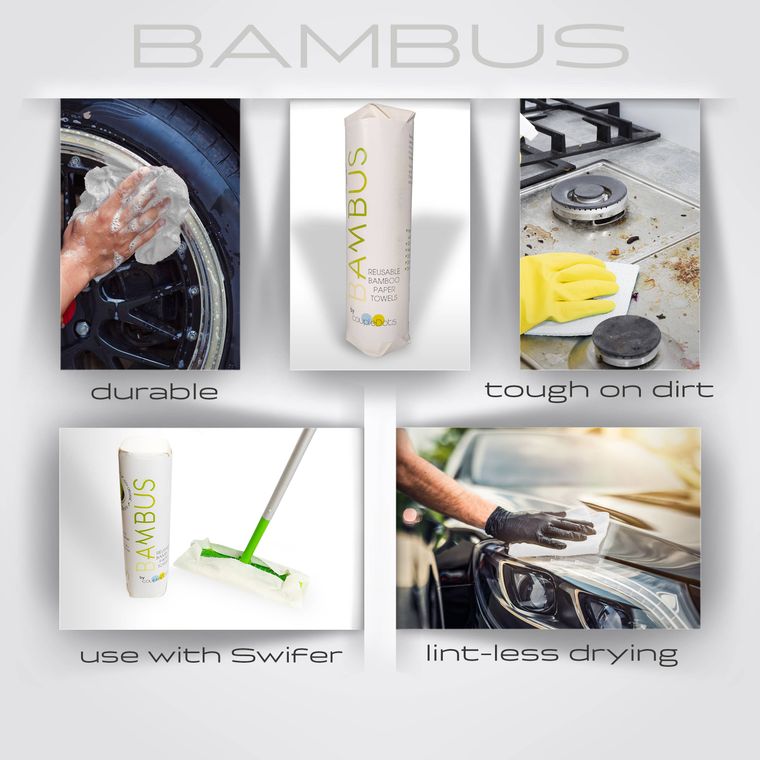 bambus reusable organic bamboo paper towel