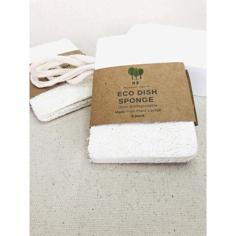 Loofah Dish Sponge: Double Layer with cotton loop 3-Pack - Celtic Clan Soapery LLC