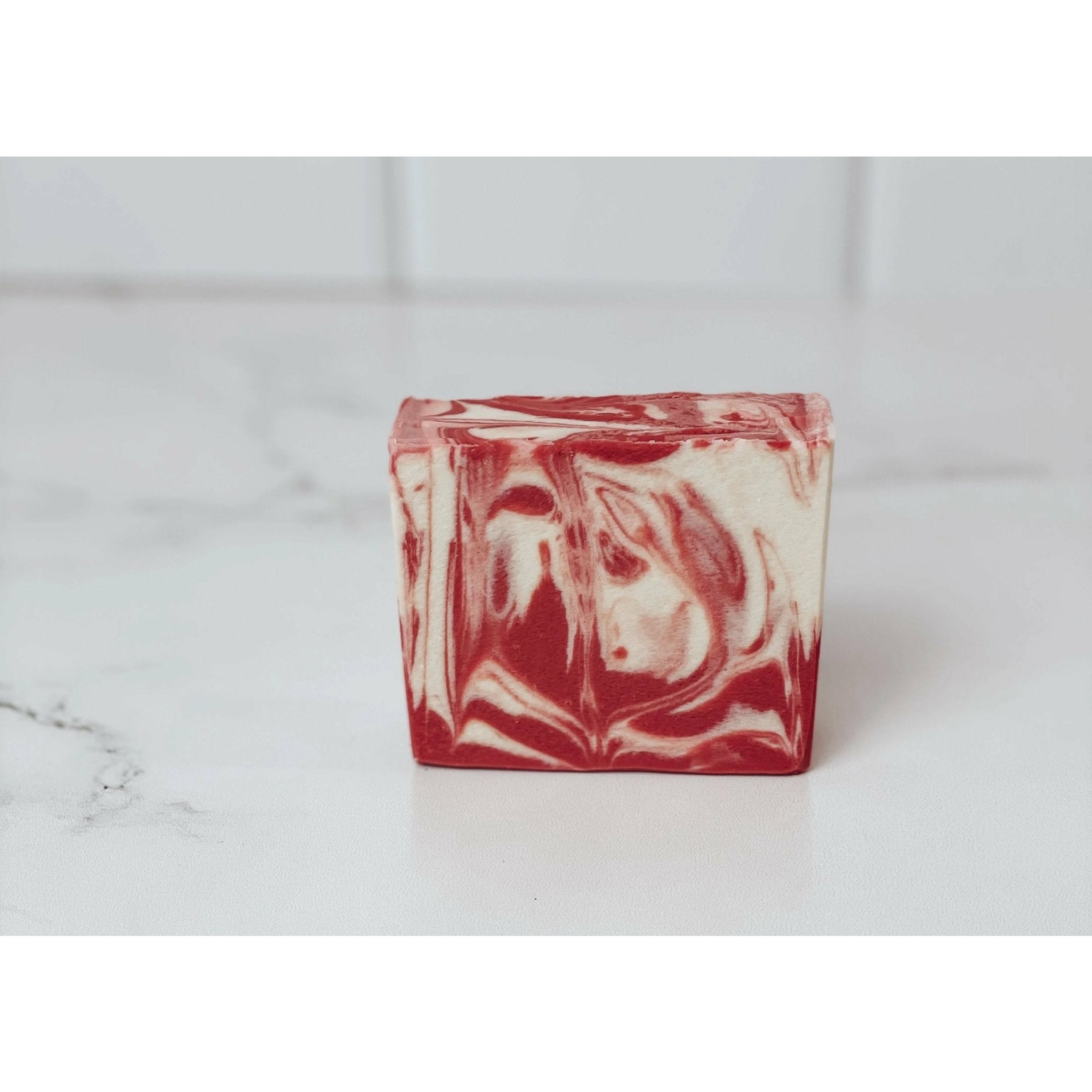 Peppermint Candy Swirl | Nut-Free Palm-Free | Handmade Soap - Celtic Clan Soapery LLC