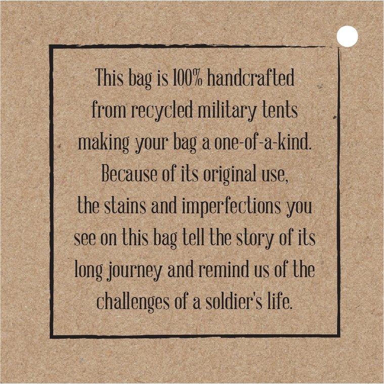 Vintage VW Beetle | Recycled Military Tent Crossbody Bag | Handmade - Celtic Clan Soapery LLC