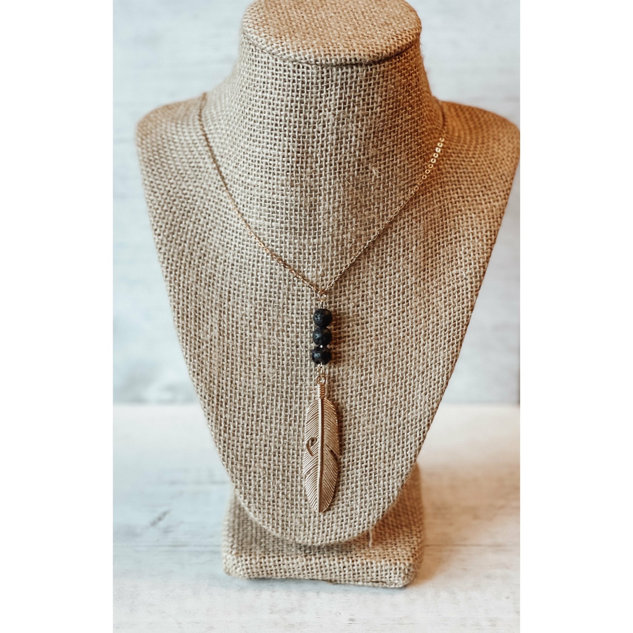 Aromatherapy Lava Stone Diffuser Necklace - Celtic Clan Soapery LLC