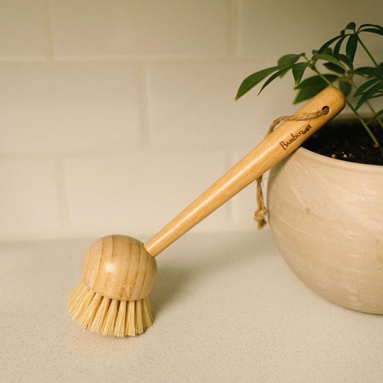 Bamboo Dish Scrubber - Celtic Clan Soapery LLC