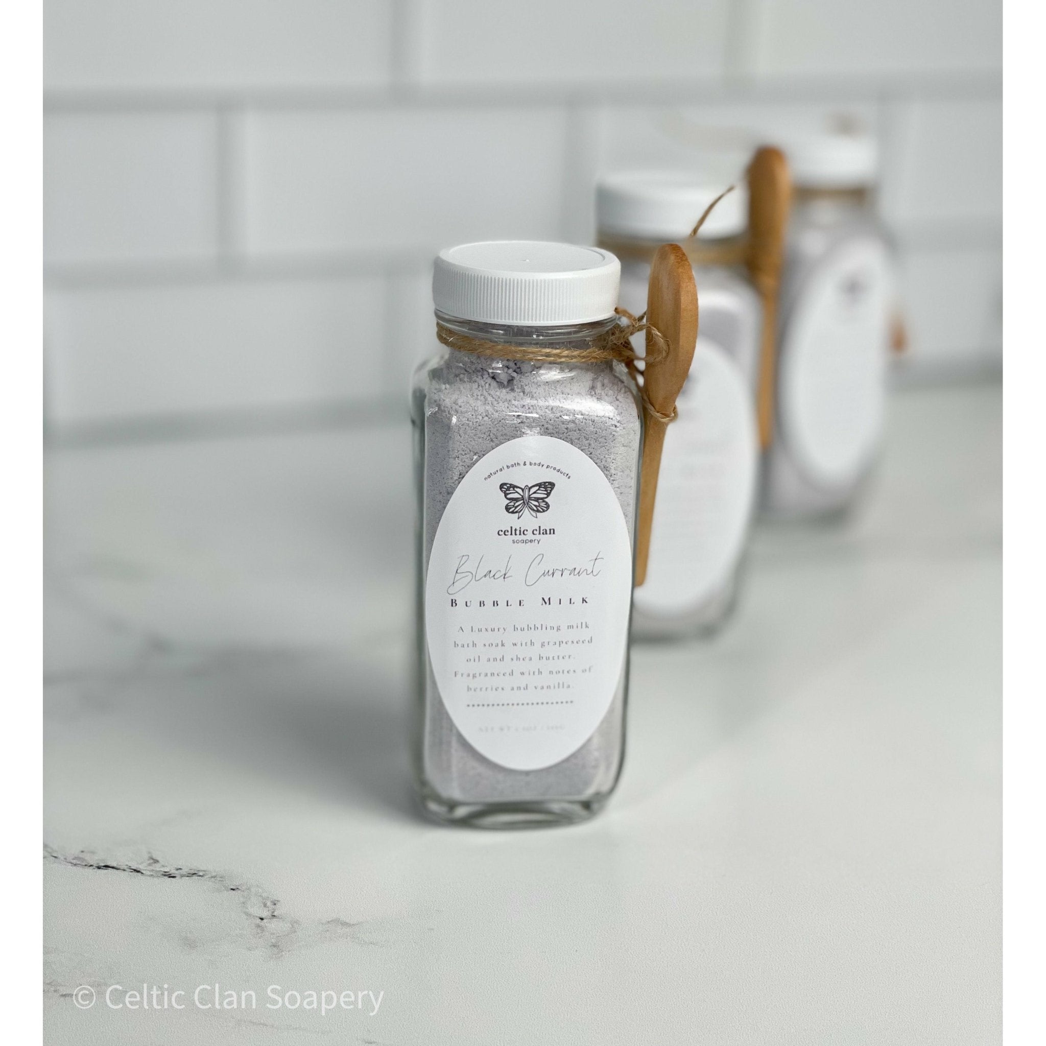 Black Currant - Bubble Milk | Shea Butter and Grapeseed Oil Milk Bath Soak - Celtic Clan Soapery LLC