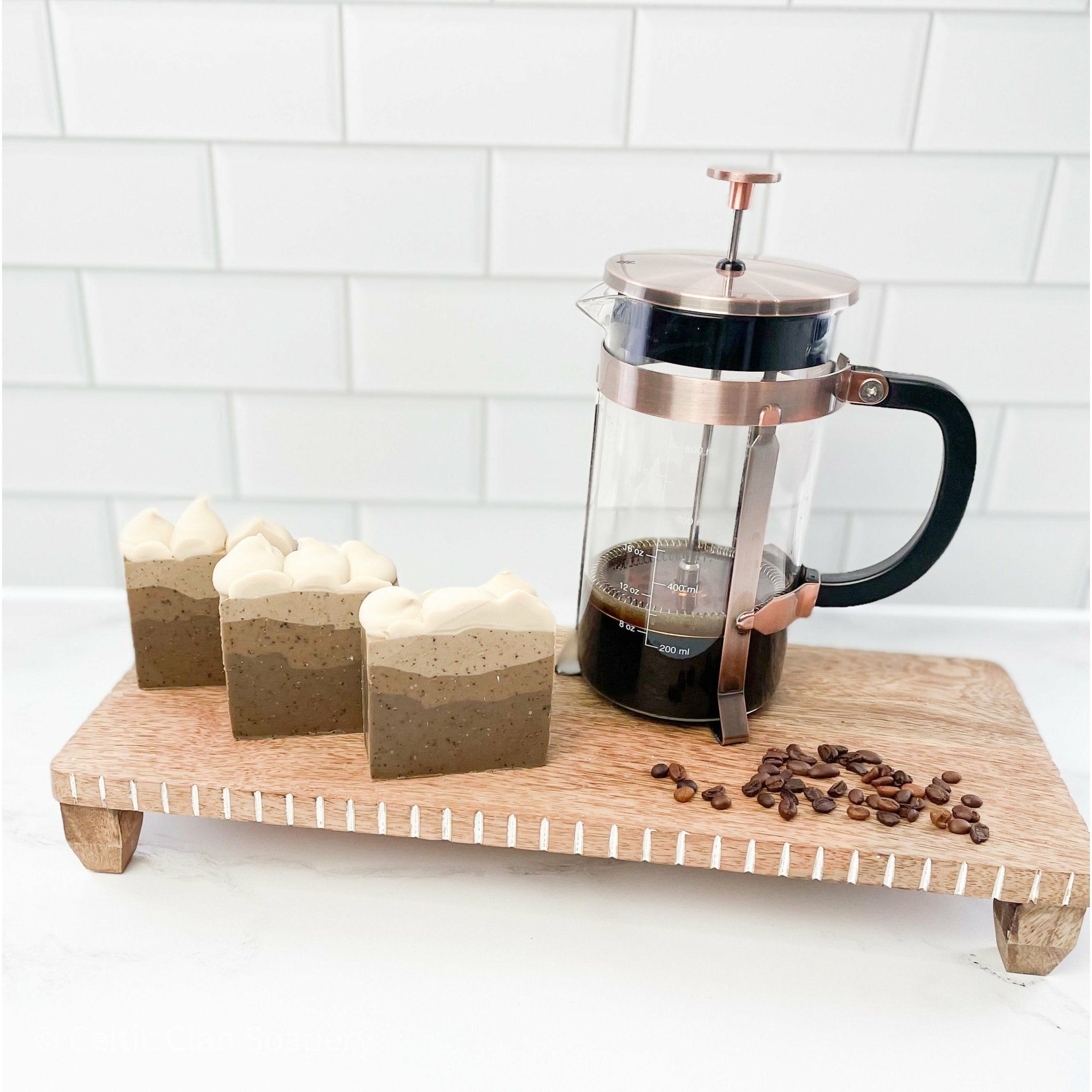Cafe Latte | Handmade Coffee and Coconut Milk Soap | Vegan - Celtic Clan Soapery LLC