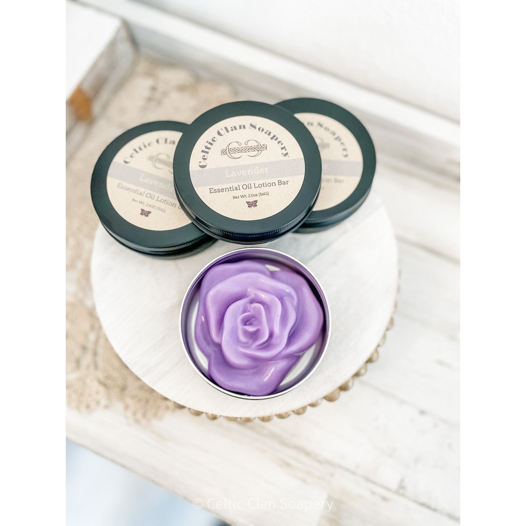 Essential Oil & Argan Oil Solid Lotion Bars | Sustainable Zero Waste | Refillable Tins