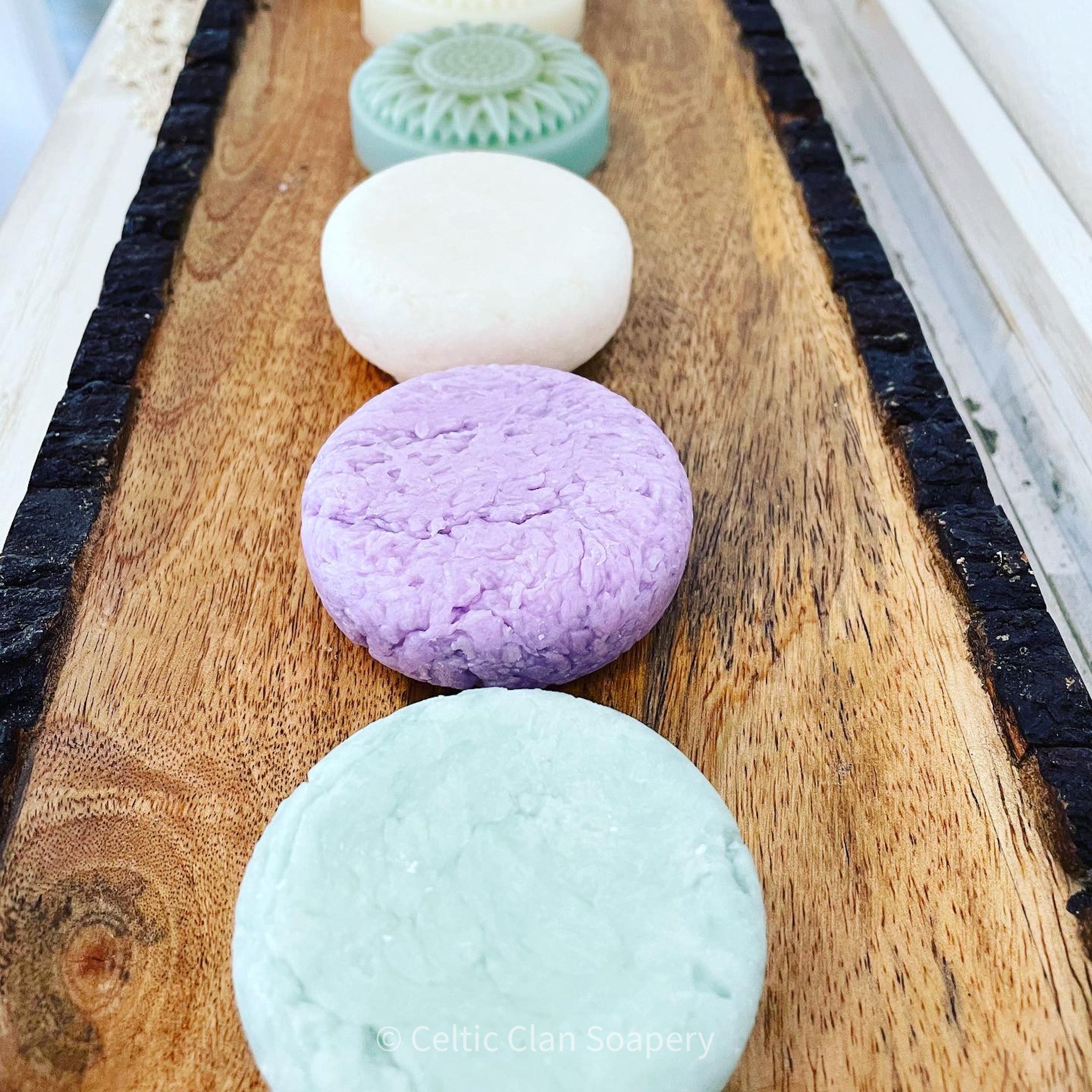 Celtic Clan Soapery sulfate free shampoo bars assorted scents with essential oils