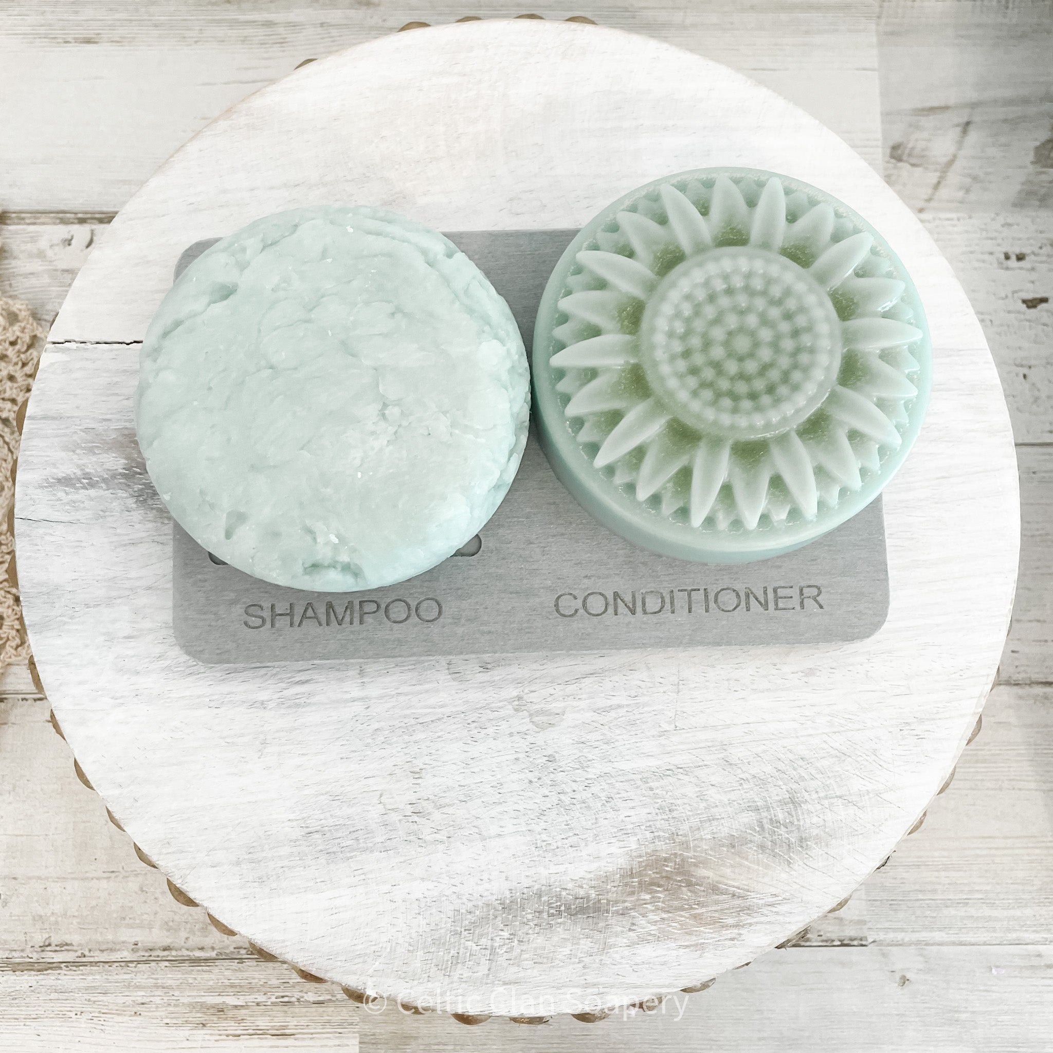 Celtic Clan Soapery sulfate free shampoo and conditioner  bar peppermint essential oil