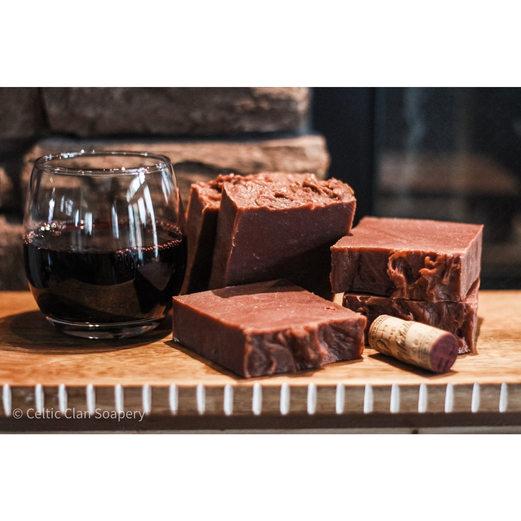 Fierce Merlot | Wine Soap | Handmade - Celtic Clan Soapery LLC