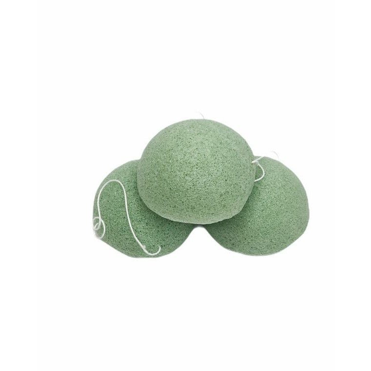 Konjac Sponge Biodegradable Green Tea | Eco Friendly Gift | Zero Waste, |Vegan - Celtic Clan Soapery LLC