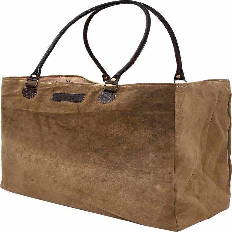 Thankful & Grateful Recycled Military Tent Market Tote