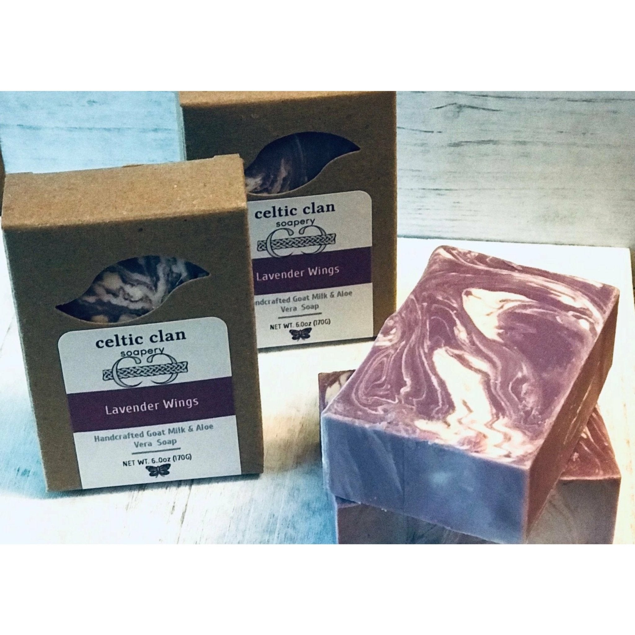 Lavender Wings ~ Goat Milk Soap - Celtic Clan Soapery LLC